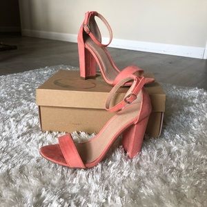 Charlotte Russe block heel ankle strap sandal